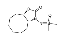 S,S-dimethyl-N-(2-oxo-(3ar,9at)-octahydro-cyclooctaoxazol-3-yl)-sulfoximide Structure
