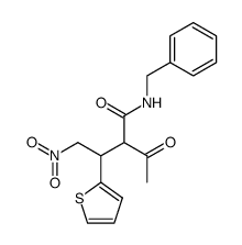 2-Acetyl-N-benzyl-4-nitro-3-thiophen-2-yl-butyramide结构式