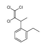 1-ethyl-2-(3,4,4-trichlorobut-3-en-2-yl)benzene结构式