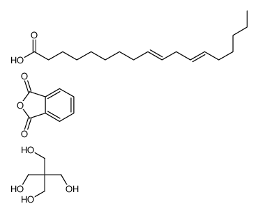 2-benzofuran-1,3-dione,2,2-bis(hydroxymethyl)propane-1,3-diol,(9Z,12Z)-octadeca-9,12-dienoic acid结构式
