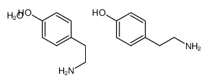 4-(2-aminoethyl)phenol,hydrate Structure
