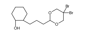 (1R,2S)-2-[3-(5,5-dibromo-1,3-dioxan-2-yl)propyl]cyclohexan-1-ol Structure