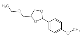 1,3-Dioxolane,4-(ethoxymethyl)-2-(4-methoxyphenyl)- structure