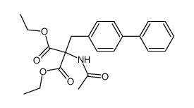 2-acetylamino-2-biphenyl-4-ylmethylmalonic acid diethyl ester Structure