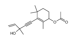 rac-5-(2,6,6-trimethyl-3-acethoxy-1-cyclohexen-1-yl)-3-methyl-3-hydroxy-1-penten-4-yne Structure