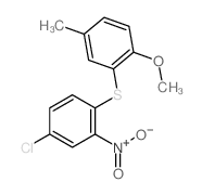 Anisole,2-[(4-chloro-2-nitrophenyl)thio]-4-methyl- (8CI) structure