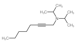 N,N-dipropan-2-yloct-2-yn-1-amine structure