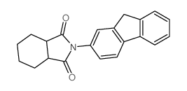2-(9H-fluoren-2-yl)-3a,4,5,6,7,7a-hexahydroisoindole-1,3-dione结构式