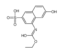 3-sulfo-7-hydroxy-1-naphthalenecarbamic acid ethyl ester structure