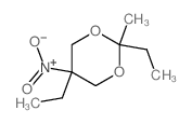1,3-Dioxane,2,5-diethyl-2-methyl-5-nitro-结构式