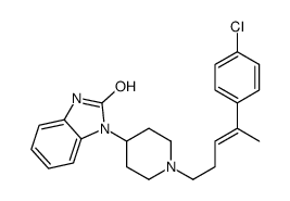 3-[1-[(Z)-4-(4-chlorophenyl)pent-3-enyl]piperidin-4-yl]-1H-benzimidazol-2-one结构式