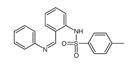4-methyl-N-[2-(phenyliminomethyl)phenyl]benzenesulfonamide Structure