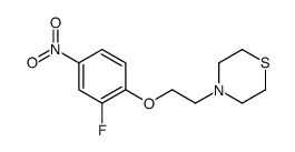 4-[2-(2-fluoro-4-nitrophenoxy)ethyl]thiomorpholine结构式