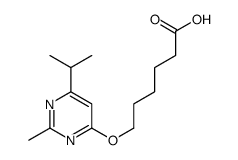 6-(2-methyl-6-propan-2-ylpyrimidin-4-yl)oxyhexanoic acid Structure