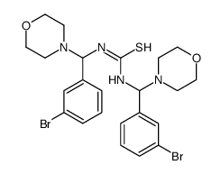 1,3-bis[(3-bromophenyl)-morpholin-4-ylmethyl]thiourea结构式