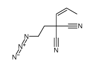 2-(2-azidoethyl)-2-prop-1-enylpropanedinitrile Structure