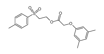 (3,5-dimethylphenoxy)acetic acid 2-(p-toluenesulfonyl)ethyl ester结构式