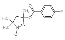 (3,5,5-trimethyl-1-oxido-4H-pyrazol-3-yl) 4-fluorobenzoate structure