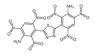 3-[5-(3-amino-2,4,6-trinitrophenyl)-1,3,4-thiadiazol-2-yl]-2,4,6-trinitroaniline结构式