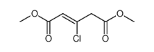 DIMETHYL 3-CHLORO-2-PENTENEDIOATE structure