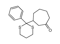 3-(2-phenyl-1,3-dithian-2-yl)cycloheptan-1-one Structure
