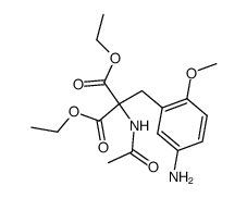 Acetamino-<5-amino-2-methoxy-benzyl>-malonsaeurediethylester结构式