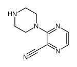 3-(1-Piperazinyl)-2-pyrazinecarbonitrile结构式