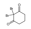 2,2-dibromo-1,3-cyclohexanedione Structure