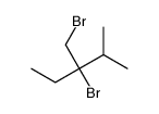 3-Bromo-3-(bromomethyl)-2-methylpentane结构式