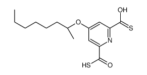 4-[(2S)-octan-2-yl]oxypyridine-2,6-dicarbothioic S-acid结构式