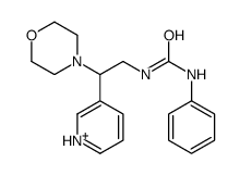 1-(2-morpholin-4-ium-4-yl-2-pyridin-3-ylethyl)-3-phenylurea Structure