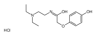 N-[2-(diethylamino)ethyl]-2-(4-hydroxyphenoxy)acetamide,hydrochloride Structure