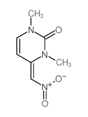 (4E)-1,3-dimethyl-4-(nitromethylidene)pyrimidin-2-one结构式