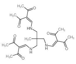 2,4-Pentanedione,3,3'-[[2-[[(2-acetyl-3-oxo-1-butenyl)amino]methyl]-2-methyl-1,3-propanediyl]bis(iminomethylidyne)]bis-(9CI)结构式