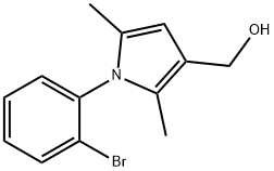 1-(2-bromophenyl)-2,5-dimethyl-1h-pyrrole-3-methanol structure