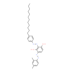 2-[(4-dodecylphenyl)azo]-4-(2,4-xylylazo)resorcinol结构式