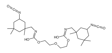 oxydiethylene bis[[(5-isocyanato-1,3,3-trimethylcyclohexyl)methyl]carbamate] structure