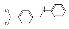 (4-((Phenylamino)methyl)phenyl)boronic acid Structure