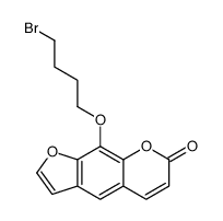 9-(4-bromobutoxy)furo[3,2-g]chromen-7-one Structure