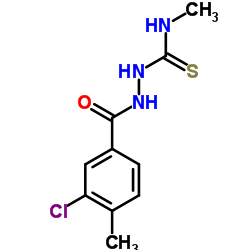 2-(3-Chloro-4-methylbenzoyl)-N-methylhydrazinecarbothioamide结构式