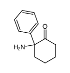 2-amino-2-phenylcyclohexanone Structure