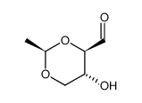 1,3-Dioxane-4-carboxaldehyde, 5-hydroxy-2-methyl-, (2R,4R,5R)- (9CI) Structure