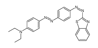 4-[[4-(1,3-benzothiazol-2-yldiazenyl)phenyl]diazenyl]-N,N-diethylaniline结构式