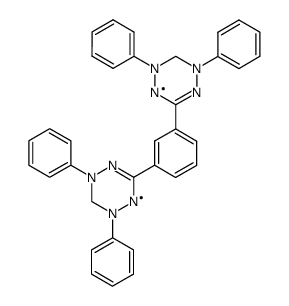 1,3-Bis-<1,5-diphenyl-verdazylyl-(3)>-benzol结构式