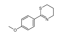 2-(4-methoxyphenyl)-5,6-dihydro-4H-1,3-thiazine Structure