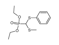 diethyl ((methylthio)(phenylthio)methyl)phosphonate Structure