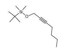 tert-butyldimethyl(hex-2-ynyloxy)silane Structure