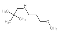 N-(3-methoxypropyl)-2,2-dimethyl-propan-1-amine结构式