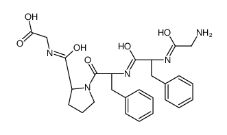 2-[[(2S)-1-[(2S)-2-[[(2S)-2-[(2-aminoacetyl)amino]-3-phenylpropanoyl]amino]-3-phenylpropanoyl]pyrrolidine-2-carbonyl]amino]acetic acid结构式