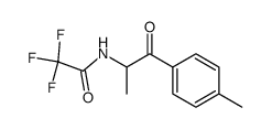 (RS)-2-trifluoroacetamido-1-(4-methylphenyl)-1-propanone Structure